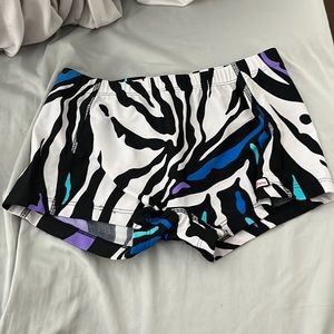 Crazy Pants YL zebra print spandex
